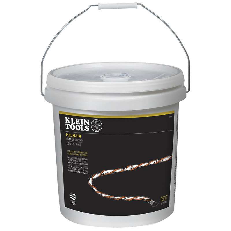 Poly Pull Line with Orange Tracer 6500 Foot, 5 Gallon Pail